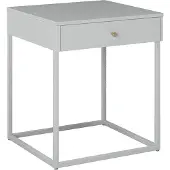 Ebuy24 Pops nachtkastje 1 lade wit.