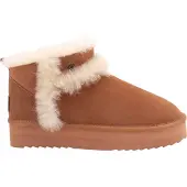 Warmbat Boots Women Durack Suede Double Faced Plateau Wool Cognac-Schoenmaat 36