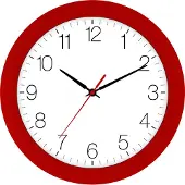 Eurotime Wandklok ROOD modern design
