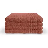 Byrklund Handdoeken 70 x 140 - Set van 5 - 100% Katoen - Hotelkwaliteit - Zacht en Absorberend - Terra