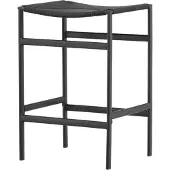 Svea - Polsty barkruk 63 cm - rattan - zwart