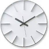Lemnos -Edge-Wandklok-Large-Wit-Massief-Aluminium.
