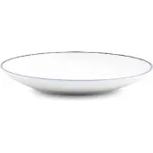 BonBistro Schotel 14,5cm blue rim Basic White (Set van 6)