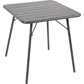 Bolero Vierkante stalen opklapbare tafel grijs | 70 cm