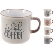 Excellent houseware Beker aardewerk 285ml