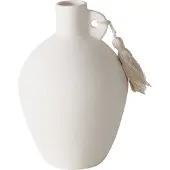 Boltze Vaas Bruny, H 22 cm, Aardewerk, Mat, Wit