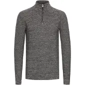 INDICODE JEANS Trui 'Jador' donkergrijs / wit