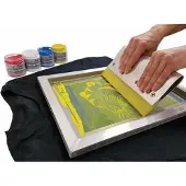 Jacquard zeefdruk inkt 118 ml - Opaque bruin textielverf.