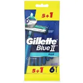 Gillette Blue II Plus 2 Scheermesjes - 5 + 1 Stuks
