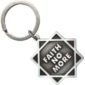 Rock Off Faith No More - Star Logo Sleutelhanger - Grijs