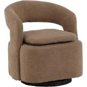 Svea - Teno draaibare fauteuil - boucle - beige