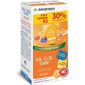 Arkopharma Duplo Vitamine C & D3 1000 mg + zink 40 bruistabletten|Duplo Vitamin C & D3 1000 Mg + Zinc 40 effervescent tablets|Duplo Vitamine C & D3 1000 Mg + Zinc 40 tablettes effervescentes