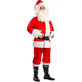 Boland - Kostuum Diamond Santa (S) - Volwassenen - Kerstman -