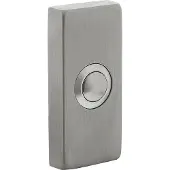 Intersteel Deurbel Rechthoekig Verdekt 65x30 RVS Geborsteld