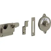 Intersteel WC-overslag vlak vrij / bezet nikkel mat