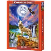 Castorland Wolf's Night – Puzzel – 1.500 stukjes – Satijnen afwerking – Perfecte pasvorm – Europese kwaliteit