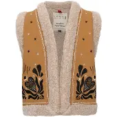 LOOXS Lammy boho gilet borduursels voor meisjes in de kleur