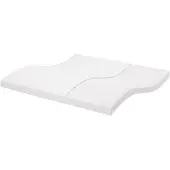 vidaXL Schuimmatras 7 zones hardheid 20 ILD 200x200 cm wit