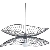 Forestier Hanglampe , Libellule S, dimbare, Zwart, Woonkamer, Metaal, Designer