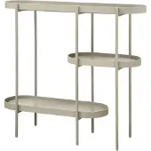 Woood Sidetable Noan - Hout/Metaal - Beige - 80x90x28