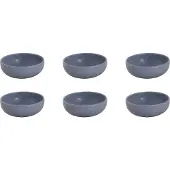 Palmer - Schaal - Kom - Sandy Loam - 30 cl - 12 cm - Blauw - Stoneware - Bordenset - 6 stuks