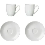 Ritzenhoff & Breker Espressoset Bianco Set van 4