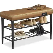 Mazazu MIRA Home - Schoenenbank - kunstleer - Zwart - 30x80x50