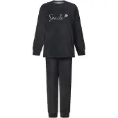 Lunatex - Dames Huispak - Pyjama - Zwart - Maat L