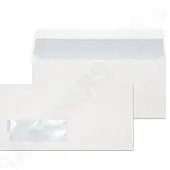 Raadhuis dienstenvelop - 110x220mm - DL (EA5/6) - venster links - gegomd - wit - 500 stuks - RD-202020