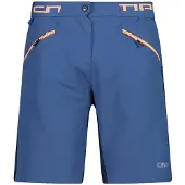 CMP Dames Fietsbroek kort (Maat L, Blauw)