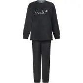 Lunatex - Dames Huispak - Pyjama - Zwart - Maat XL