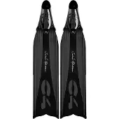 C4 Freediving Umberto Pelizzari Soft Freediving Fins Zwart EU 44-45