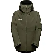 Mammut - Crater IV Hardshell Hooded Jacket - Regenjas S, olijfgroen