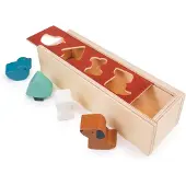 Mentari Sorteerdoos - Huisdieren - 22,5X7,5X6Cm - Hout - 2 Jaar