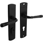 Intersteel achterdeurbeslag Helena PC72mm met kerntrekbeveiliging - mat zwart