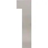 Intersteel Deurbeslag | Huisnummer 1 | | 30 cm (XL, Geborsteld RVS)