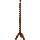 Light & Living Standaardlamp - bruin - Veglio - hout - losse lamp - E27 - 8216983 -