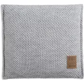 Knit Factory Lynn Kussen - Licht Grijs - 50x50 cm