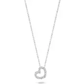 Blush - 3072WZI - ketting hartje