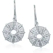 Orphelia Dames 925 Sterling Zilveren Dangle Oorbellen - Zilver ZO-5169