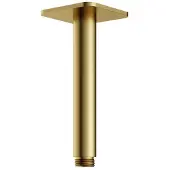 Hotbath Gal plafondbuis 15cm geborsteld messing PVD