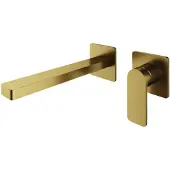 Hotbath Gal GL005EXT afbouwdeel inbouw wastafelmengkraan geborsteld messing PVD