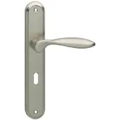 Intersteel Deurkruk George op langschild sleutelgat 56mm - nikkel mat