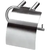 Intersteel | WC-rolhouder met verlengde klep | RVS Geborsteld