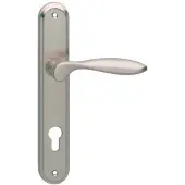 Intersteel Deurkruk George op langschild profielcilindergat 72mm - nikkel mat