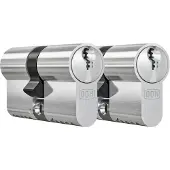 Dom profielcilinder Plura 30/30mm - SKG 3 sterren - 2 gelijksluitende cilinders