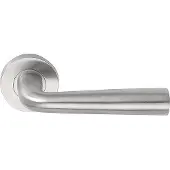 Formani | Deurkruk BASIC LB10 op ronde rozet PVD | RVS mat