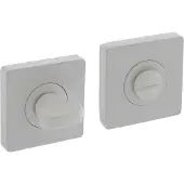 Intersteel Rozet vierkant met toilet-/badkamersluiting 55x55x10mm - wit