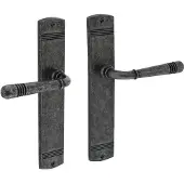 Intersteel Deurkruk Helena op schild blind oud grijs