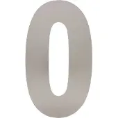 Intersteel Huisnummer 0 XXL hoogte 50 cm rvs geborsteld